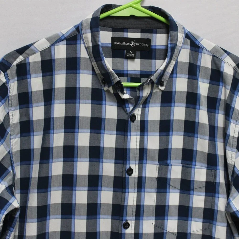 Boy's Beverly Hills Polo Club Plaid Button-Down